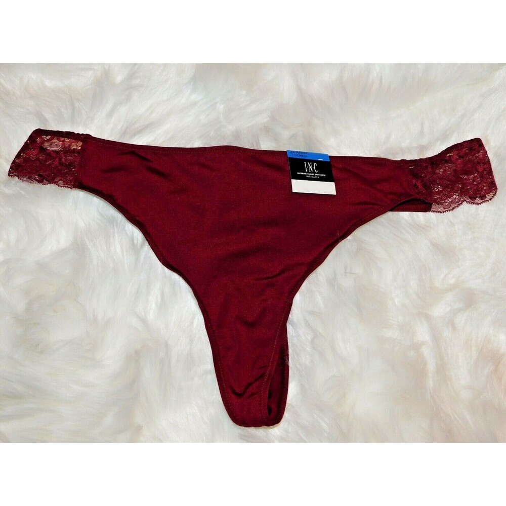 INC Women's Thong Panties Cherry Pie Size XLarge Panty New